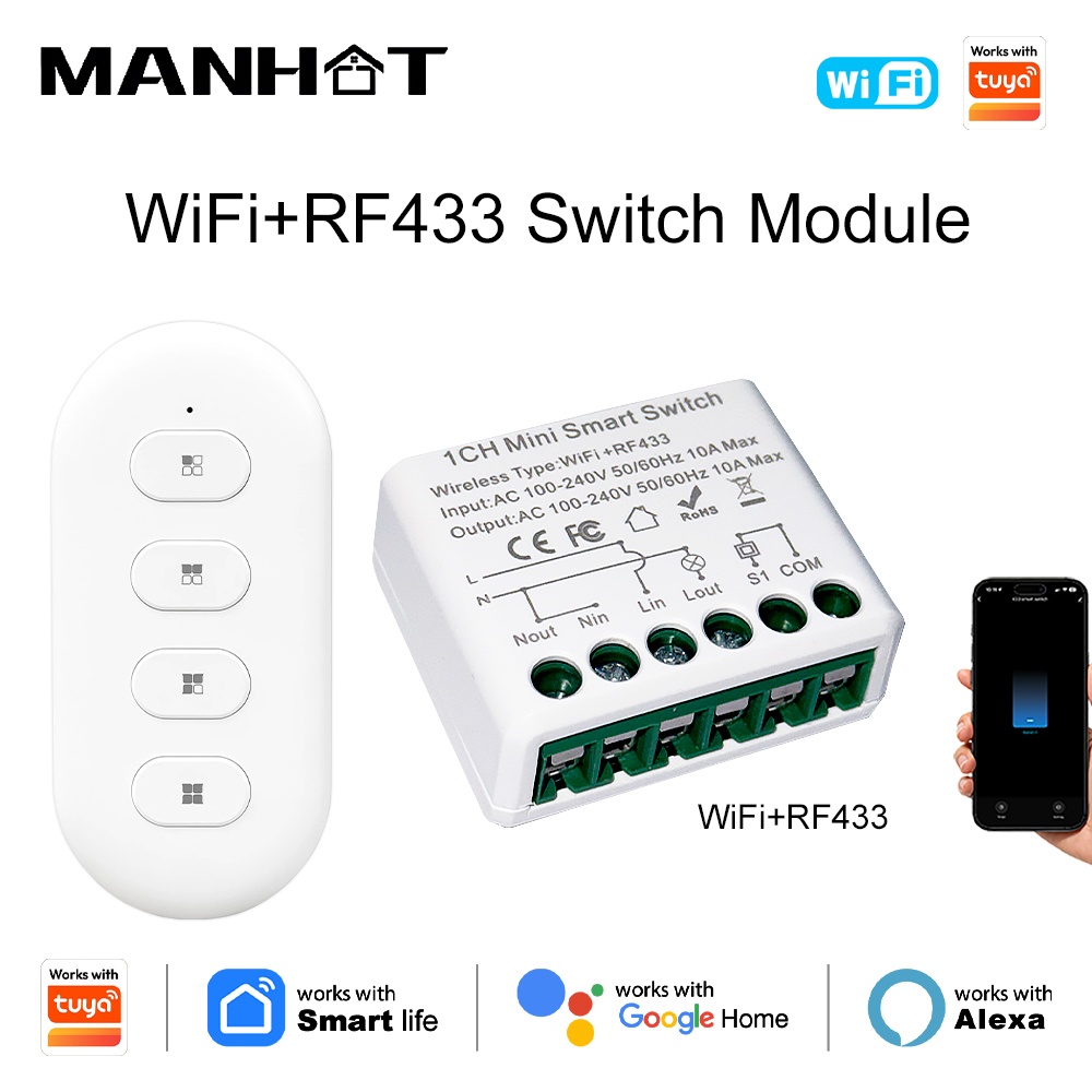 Home Automation Diy - Interruptores de Luz Inteligentes Tuya WIFI