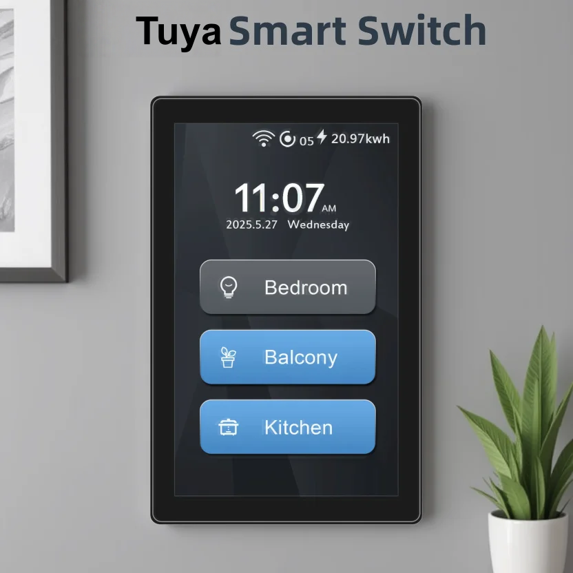 Home Automation Systems Diy - Interruptores Wi-Fi Inteligentes Tuya EU 4x4