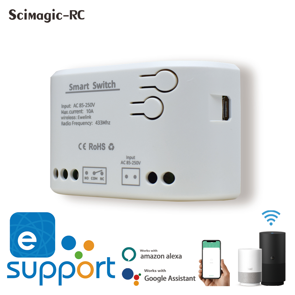 433Mhz Receiver Module - Ewelink wifi módulo de relé inteligente