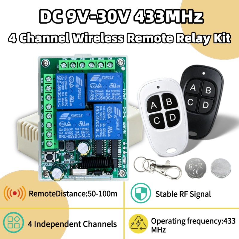 433Mhz Receiver Module - Controle Remoto Sem Fio Universal 433MHz