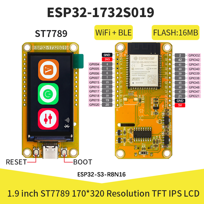 Home Automation Arduino - Módulo de Tela Inteligente TFT ESP32-S3