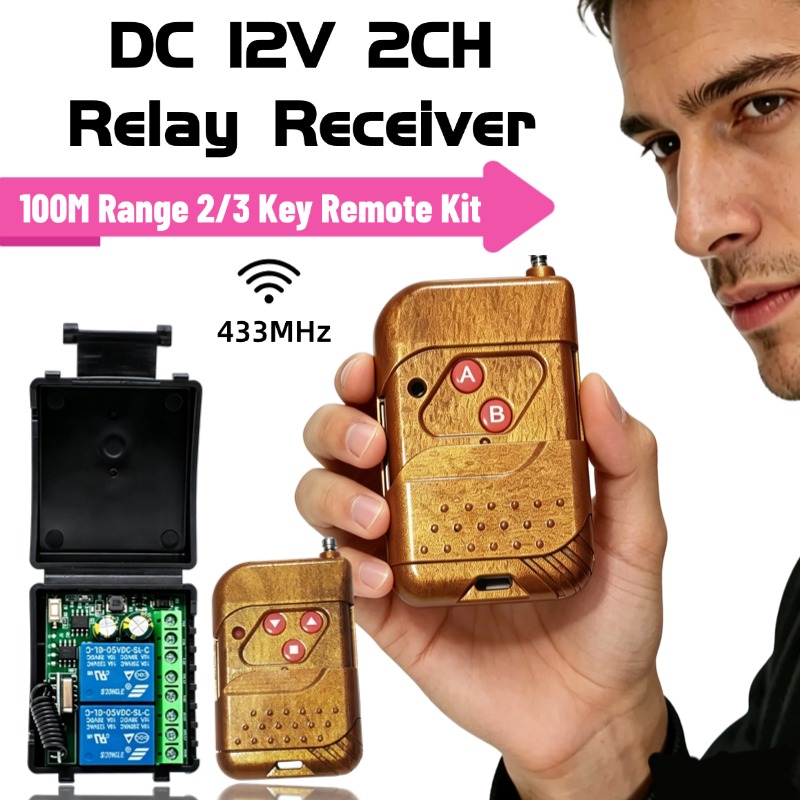 433Mhz Receiver Module - Módulo de Relé 433.92Mhz DC 9-30V