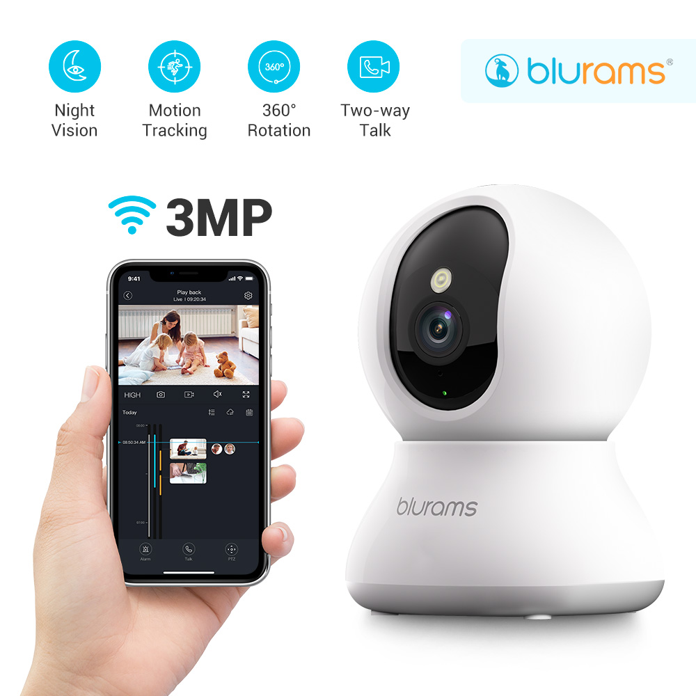 Blurams Pet Camera 2K, 360 °   - Eufy Camera E220 avaliação e preço