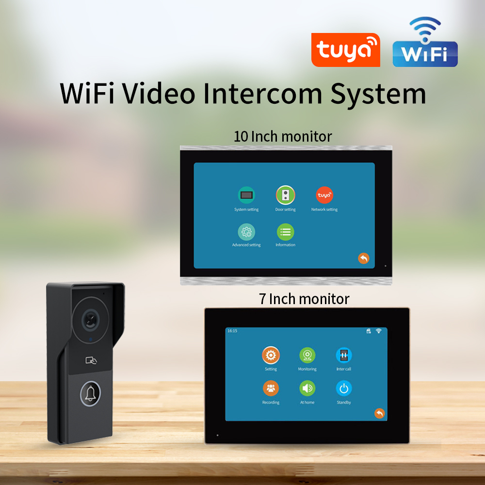 7/10 Polegada vídeo porteiro 1 - Smart Doorbell Wired avaliação e preço