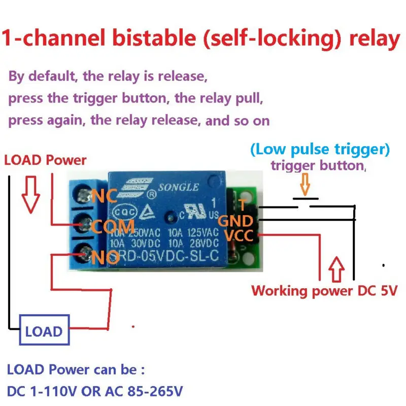 Módulo de Relé Flip-Flop Latch - Home Automation With Arduino avaliação e preço
