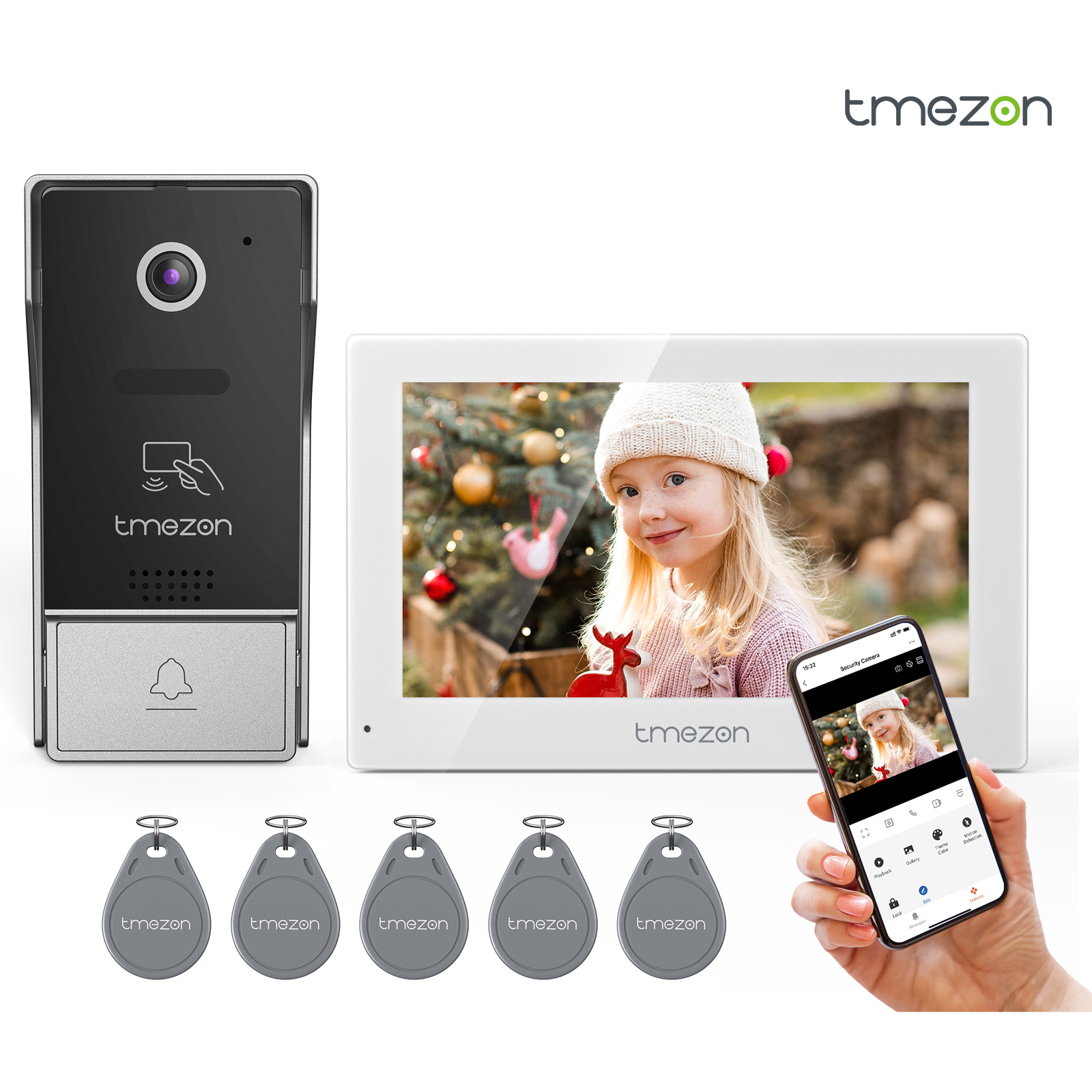 7 Polegada tuya 1080p sem fio  - Smart Doorbell Wired avaliação e preço