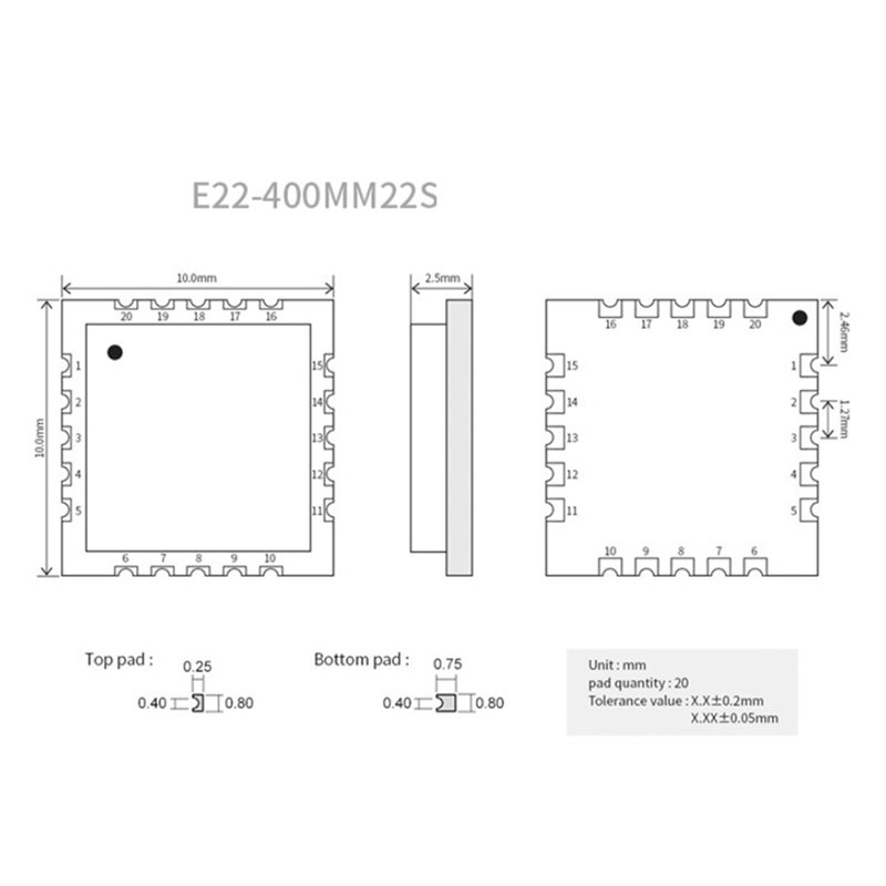 2X EBYTE SX1268 433Mhz Lora Mó - 433Mhz Receiver Module avaliação e preço